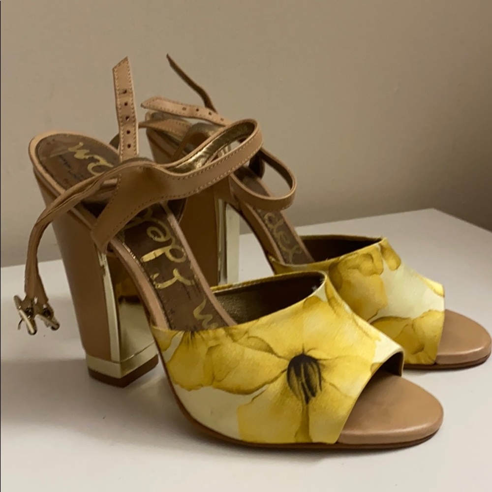 Sam Edelman, Satin and nude stunning sandals, sz 6